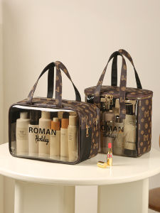 กระเป๋าใส่ของสำหรับเดินทางแบบพกพาความจุขนาดใหญ่ 2025 แยกช่องชุบและแห้งสำหรับผู้ชายและผู้หญิง ผ้าไนลอน กระเป๋าใส่ของในห้องน้ำสำหรับเดินทาง