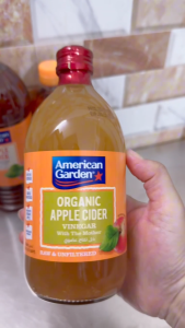 [Chai TT ORGANIC 500ml] GIẤM TÁO HỮU CƠ [ITALIA] AMERICAN GARDEN Apple Cider Vinegar With The Mother