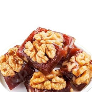 No Added Sugar Walnut Hawthorn Cake Bagged Snack Fresh Nuts Dried Fruit Preserves No Artificial Ingredients Hawthorn Walnut Treat