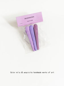 3-Piece Set ~ Early Spring Color Series Cosmetic Clip Seamless Eight-Character Bang Clip Versatile Multi-Color Side Clip Duckbilled Hair Accessories Female