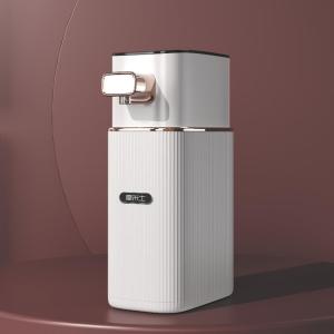 Portable Travel Instant Heating Mini Water Dispenser Desktop Tabletop Cylindrical Mineral Water Heater Quick Heating No Installation Required