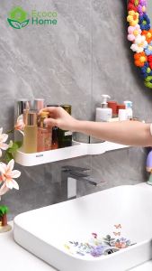 Kệ Đề Đồ Không Cần Khoan Vít Thế Hệ Mới | Giá Để Đồ Nhà Bếp Nhà Tắm Xoay Đa Năng Cao Cấp