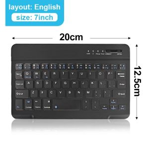 Kebidumei | Bluetooth 5.1 Keyboard Wireless Mini Keyboard 200mAh Rechargeable Keyboard Gaming Keyboard for Laptop Tablet Android iOS Windows