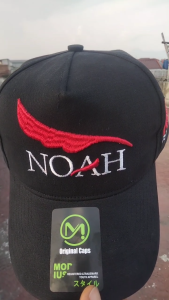 Topi Katun Hitam Premium Bordir Noah | Topi Pria Keren Distro Original Dewasa