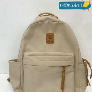 Balo đi học nam nữ balo đi chơi nam nữ balo thời trang nam nữ xinh xắn màu trơn basic đơn giản nhiều ngăn CX17