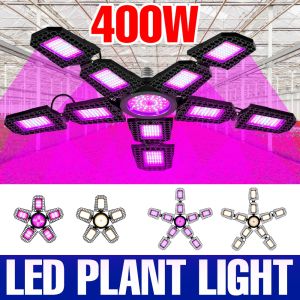 400W LED E27/E26 Grow Light Bulbs 220V Full Spectrum Cultivation Lamp 110V Greenhouse Hydroponics Plant Vegetables Fill Lighting