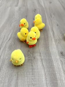 Đồ chơi thú chạy bằng dây cót gà con thỏ trắng kangaroo chạy nhảy