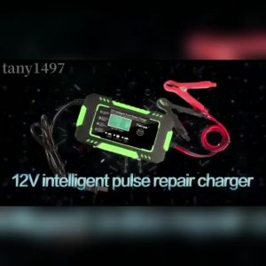 RJ TIANYE Smart Battery Charger 12V Intelligent Pulse Repair Charger With 3-Stage Automatic LCD Display