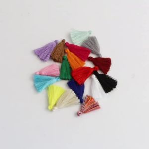 50pcs/lot 3cm Mini Polyester Tassel Fringe Tassels Trim For Home Wedding Decoration DIY Handmade Clothing Sewing Accessories
