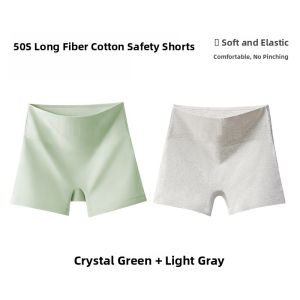 miiow | High Waist Cotton Safety Pants Womens Pure Cotton Long Velvet Two-In-One Flat Angle Underwear Anti-Light Base Layer Pants