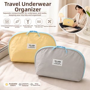 Travel Underwear and Socks Organizer Portable 3-in-1