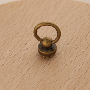 8041 [with Ring Monk Head] Handmade DIY Leather Pacifier Nail Leather Hook Head 6mm Ring 12mm