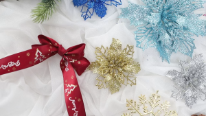 Decoration Xmas Ornaments Artifical Christmas Flowers With Stem Christmas Tree