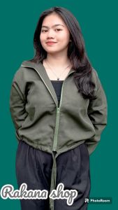 Jaket crop wanita /Crope Jacket korean style/jaket crop Y2K