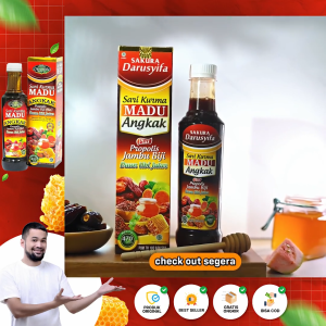 DARUSYIFA Sari Kurma Angkak Plus Propolis Jambu Biji 470gr Untuk Trombosit Demam Berdarah