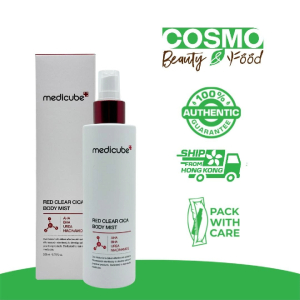 Medicube Red Clear Cica Body Mist 200ml - Exfoliates pores soothes irritation made in Korea