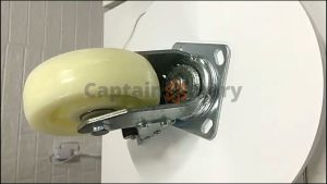 Swivel Wheel 3" To 5" Rubber White Nylon 360 Degree Roller For Wood Floors
