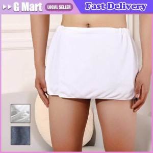 ⭐️【Local Warehouse】Men Bathrobe Bath Towel Adjustable Elastic Waist Homewear Nightgown Pocket Outdoor Sports Swimming Gym Spa Towel Male Homewear
