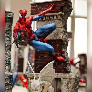 Bandai | 29cm 11.4 inch Anime Spider-Man Action Figures Pvc Statue Desktop Ornamen Collection Statue Model Decoration Room Toys Gifts