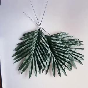 10PCS Artificial Tropical Palm Leaves Safari Jungle Decorations Hawaiian Leaves for Home Hawaiian Luau Beach Wedding Party Decor