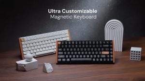 KEYCHRON K2/K4/K8/K10 HE QMK WIRELESS CUSTOM HALL EFFECT GAMING KEYBOARD PURPLE SWITCH