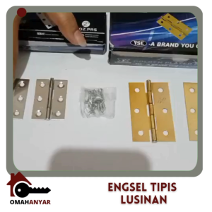 LUSINAN Engsel Lemari Tipis YSK Stainless Steel GP
