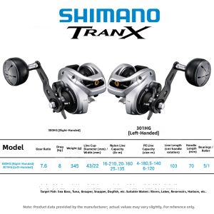 SHIMANO | Long Casting Heavy Duty Fresh & Salt Water Fishing Reel for Large Fish