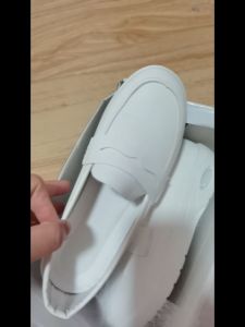 Size 35-40 Womens Fashion Thick Soled Loafers Anti Slip-Ons Sneakers Casual White Nurse Shoes