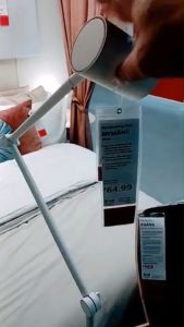 IKEA NYMANE  โคมไฟพื้น ปรับได้ 360องศา มีสวิตท์ที่หัวโคม แถมหลอด