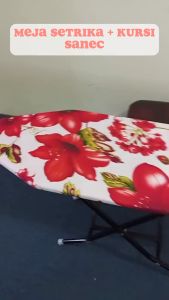 MEJA SETRIKA DUDUK+KURSI MEJA GOSOKAN + KURSI MEJA SETRIKA KUAT DAN KOKOH NEW PRODUK!!!