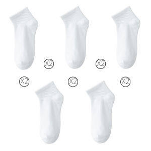 Black White Colorful Mid-Calf Socks Womens Thin Spring Autumn Winter Cute Japanese Style INS Trendy Short Socks Moisture Wicking