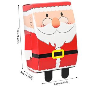 5 ชิ้นขนาดใหญ่คริสต์มาสของขวัญกล่องบรรจุภัณฑ์ Santa Claus Candy คุกกี้กล่อง 2024 ตกแต่งคริสต์มาสสําหรับ Xmas Noel New Year Party