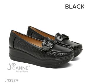 REAL VIDEO!  JN2324 SEPATU JOANNE WEDGES PLATINUM
