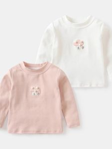 Chic Versatile Girls T-shirt for Spring Autumn Winter