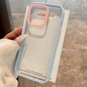 Crashstar 2 Trong 1 Thời Trang màu kẹo Cạnh Trong Suốt HD Cứng Chống Sốc vỏ điện thoại Cho iPhone 16 15 14 Pro Max Cộng Với 13 12 11 Pro Max Đơn Giản silicon an toàn bo góc Ốp điện thoại Bìa Shell Hot Bán