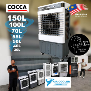Cocca 30L Tank Evaporative Air Cooler 5000m3h Air Flow (Ice Pack included)