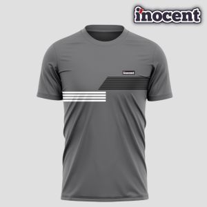Kaos Pria Distro Inocent Grey Stripe Katun Combed 24s