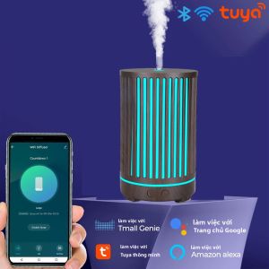 Tuya WiFi Thông Minh Siêu Âm Máy Tạo Độ Ẩm 200Ml Máy Khuếch Tán Tinh Dầu Thơm Trị Liệu Tương Thích Với Alexa Google Home