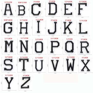 26PCS/Small A~Z Coloured Alphabet English Letters Clothes StickersFabric Applique Iron On Patch Embroidery Sewing Supplies