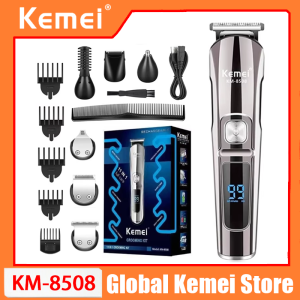 Kemei | Kemei Professional Multifunction Beard Hair Trimmer Waterproof 6 In 1 Hair Clipper Electric Razor For Men Grooming Kit KM-8508
