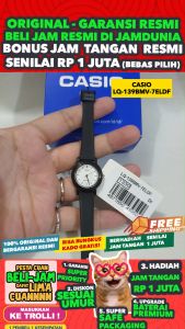 CASIO ORIGINAL - CASIO LQ-139BMV-7ELDF - WOMEN - Black White - Strap Resin - Jam dunia JD19ST # Jam Tangan Wanita Cewek Anti Air Digital Analog + CASIO LQ 139BMV 7E LQ-139BMV 139 BMV LQ139 LQ-139 LQ139BMV LQ-139BMV-7E $ WR0 STR KC7 HT7