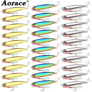 Bộ Mồi Câu Cá Biển Aorace 30 Chiếc Mồi Jig Kim Loại Mạ 10/20/30g Dùng Cho Câu Cá Bờ Câu Jigging Câu Cá Mú Mồi Giả Bộ Dụng Cụ Câu Cá