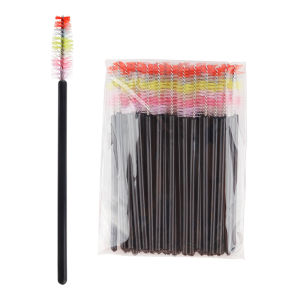 50 Chiếc Cọ Chuốt Mi Nhiều Màu Cầu Vồng Lược Chuốt Lông Mày Dụng Cụ Trang Điểm Chuốt Mi Dụng Cụ Làm Đẹp Cho Nối Mi