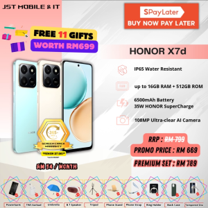 [BUY 1 FREE 11] HONOR X7d | up to 16GB RAM + 512GB ROM | IP65 | 108MP AI Camera | 6500mAh | 35W SuperCharge