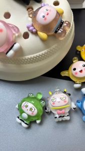 Sticker Charm 3D chủ đề Trứng tròn mochi bán lẻ DIY Mayto gắn Dép Cross Dép Sục Cá Sấu JB-266