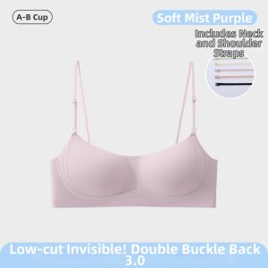 Invisible Seamless Small Bust Enhancing Summer Thin Low-cut Brassiere