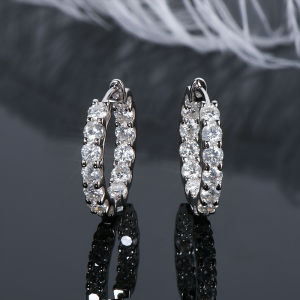 【Giao Hàng Nhanh】lzgood Vòng Moissanite 3Mm Thật Bằng Bạc Sterling 100% 925 Cho Nữ Quà Tặng Trang Sức Lấp Lánh Có Chứng Nhận GRA