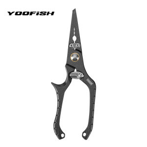 Kìm Câu Cá Đa Năng YOOFISH 15cm 94g Kéo Thép Không Gỉ Tích Hợp Chức Năng Tháo Móc Câu Vòng Tròn Dụng Cụ Câu Cá