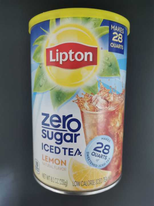 Lipton Zero Sugar Iced Tea Lemon makes 28Quarts 8.1Oz (231g) Lazada PH