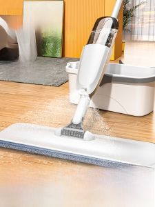 Dụng Cụ Lau Nhà Han Shiliu Gia Đình Broom Lau Sàn Không Tay Cầm Kéo Lau Nhà Siêu Mịn Lau Sàn Bằng Thép Không Gỉ Dụng Cụ Vệ Sinh Gia Dụng